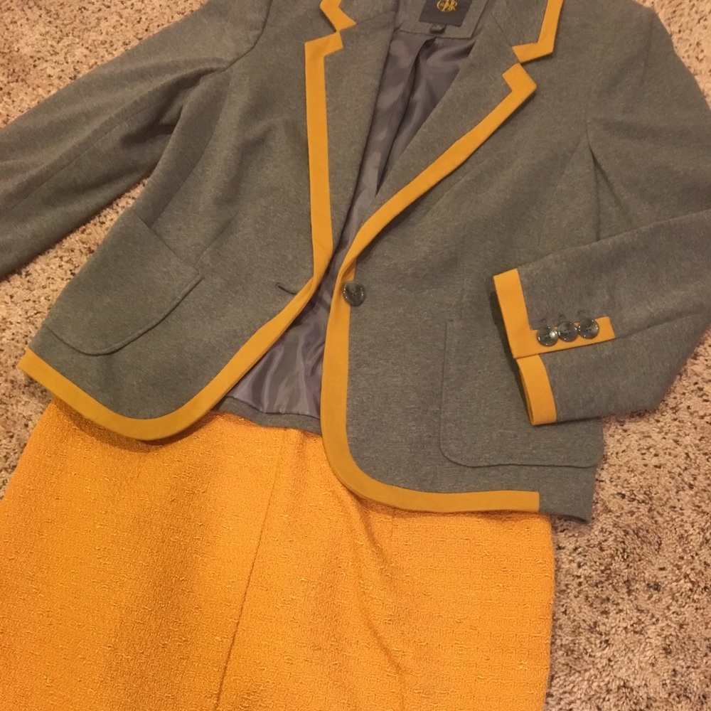Golden yellow mini skirt - The Limited  sz 10